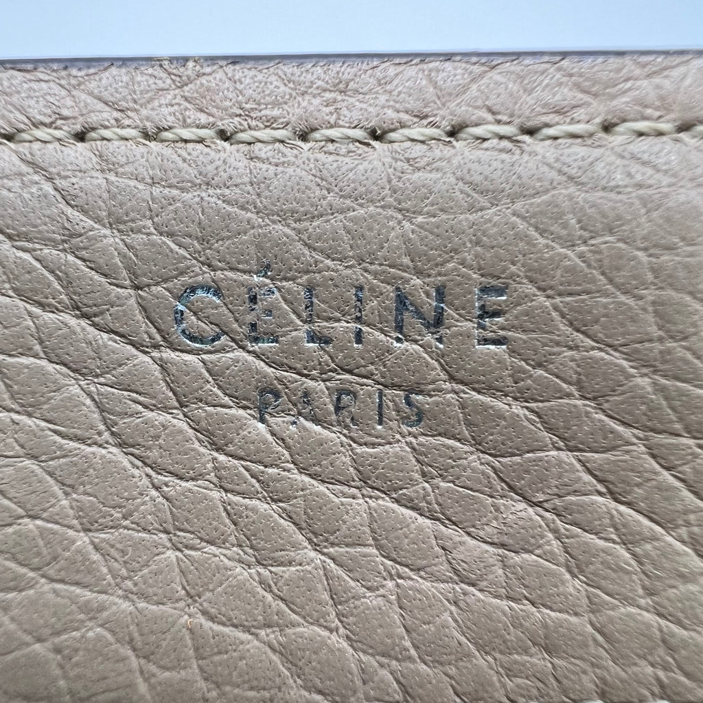 Celine Medium Trapeze Bag in Dune Drummed Calfskin and Suede B23122