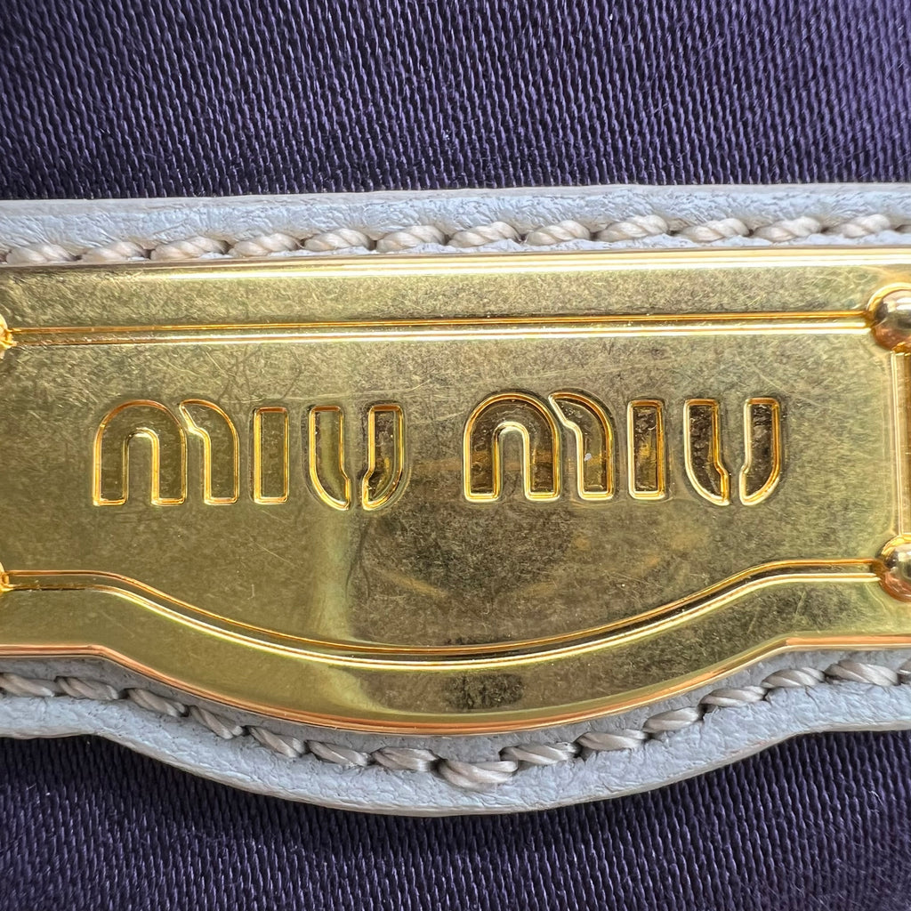 Miu Miu Nappa Matelassé Coffer Bag B23108