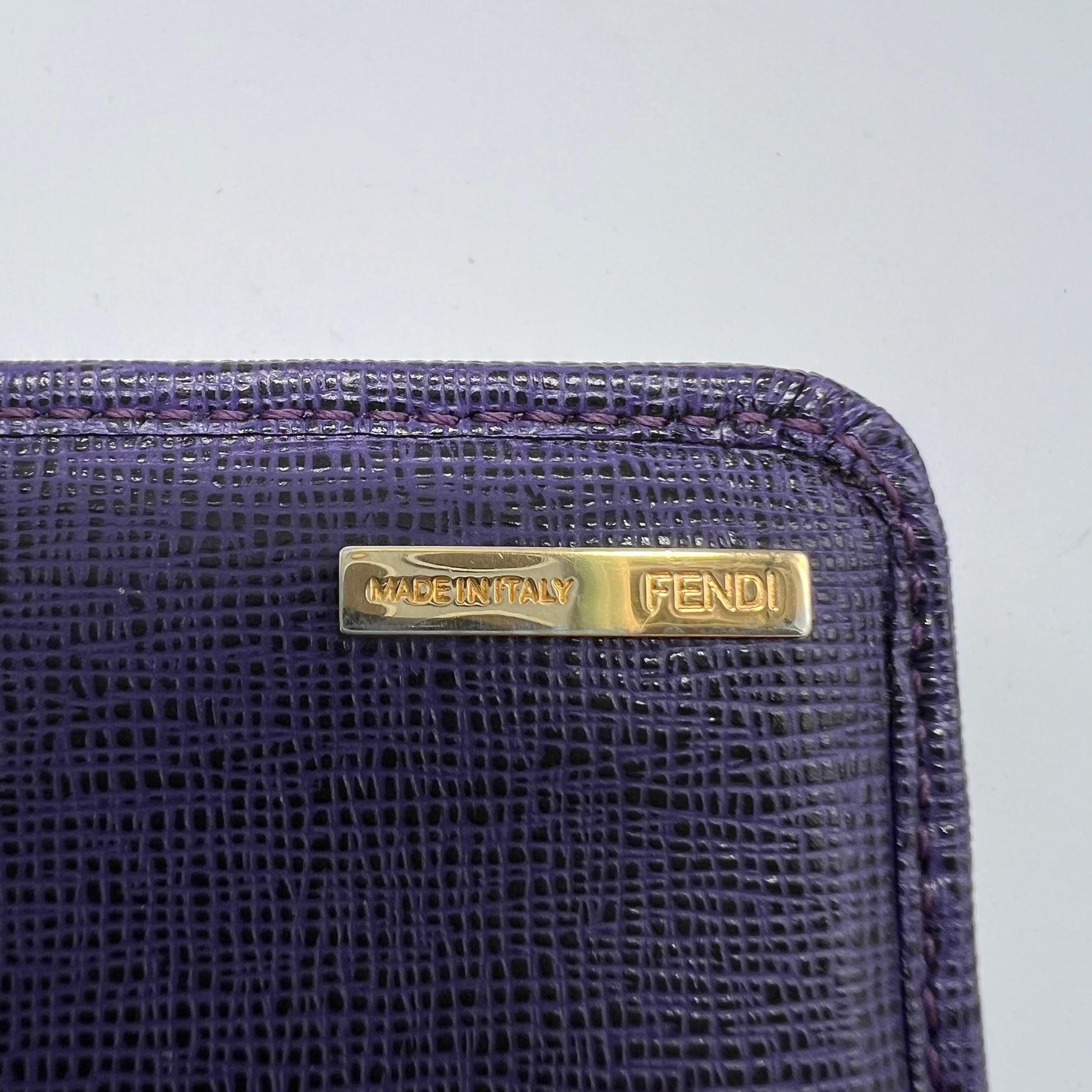 Fendi Tobacco Zucca Coated Canvas and Leather Flap Continental Wallet W22534