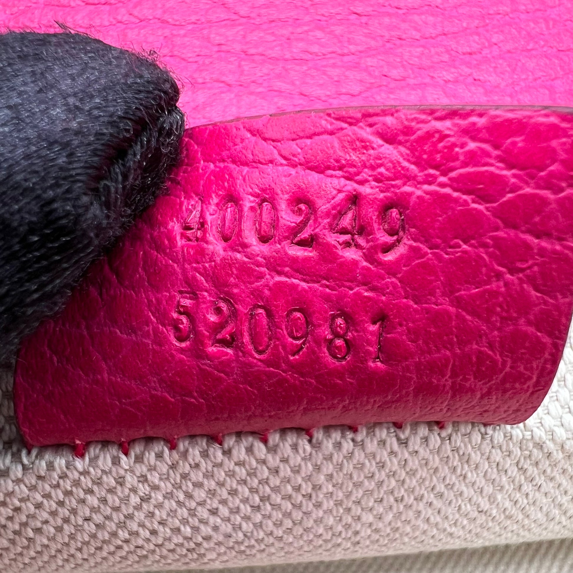 Pink Leather Dionysus Small Shoulder Bag B23303