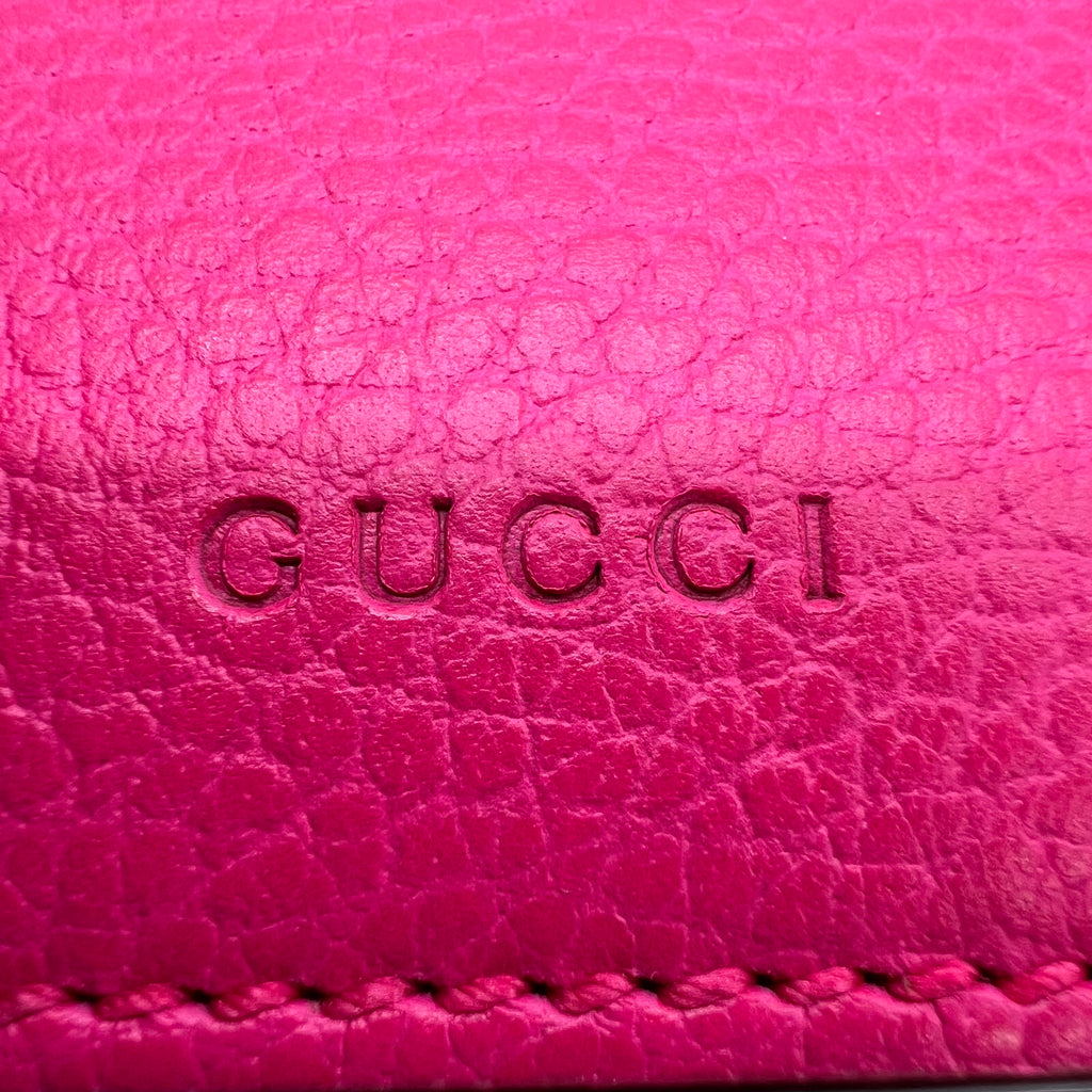 Pink Leather Dionysus Small Shoulder Bag B23303