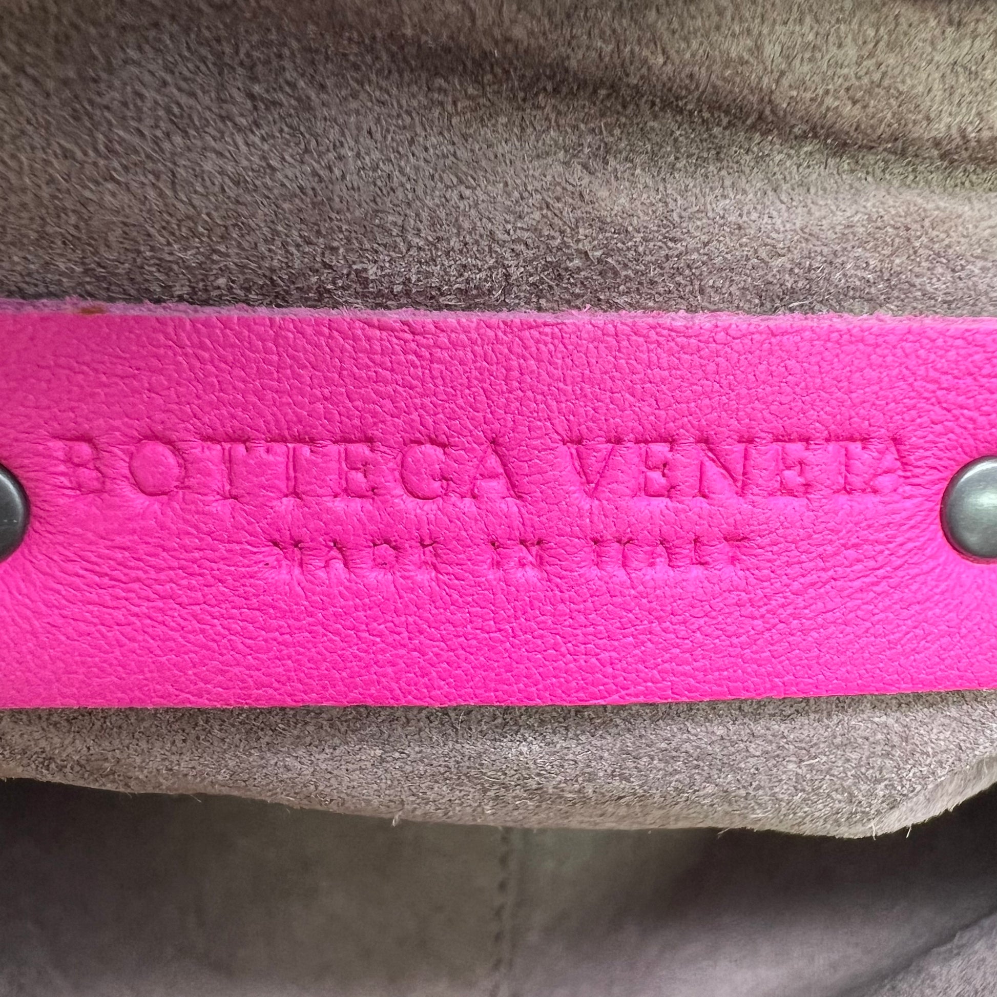 Bottega Veneta Nappa Intrecciato Small Nodini Bag in Shocking Pink B23213