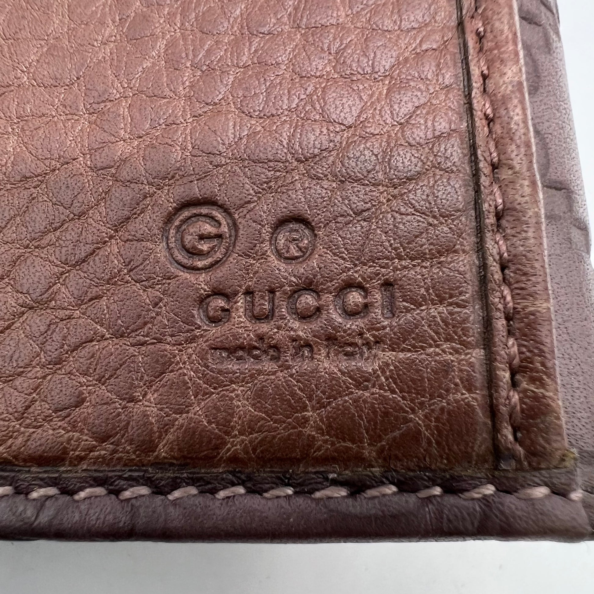 Purple Guccissima Leather Flap Continental Wallet W22553