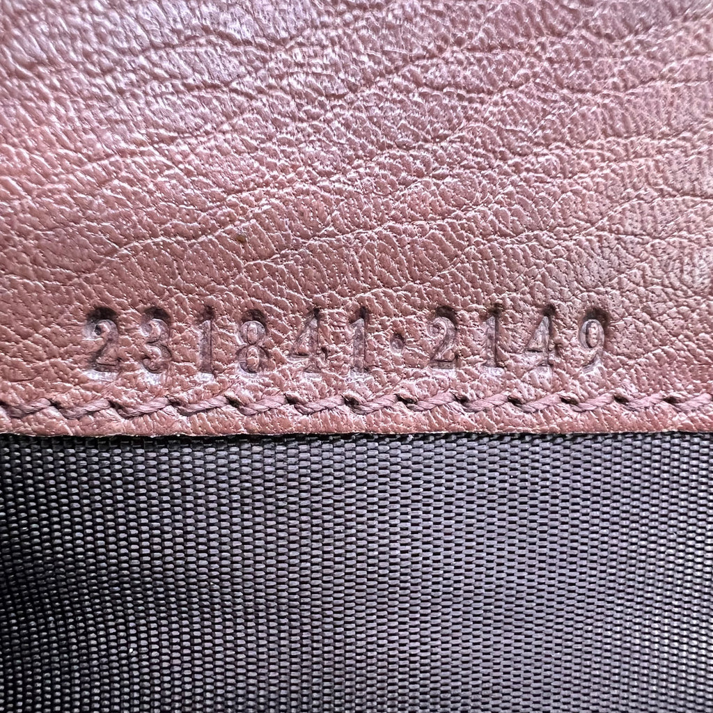 Purple Guccissima Leather Flap Continental Wallet W22553