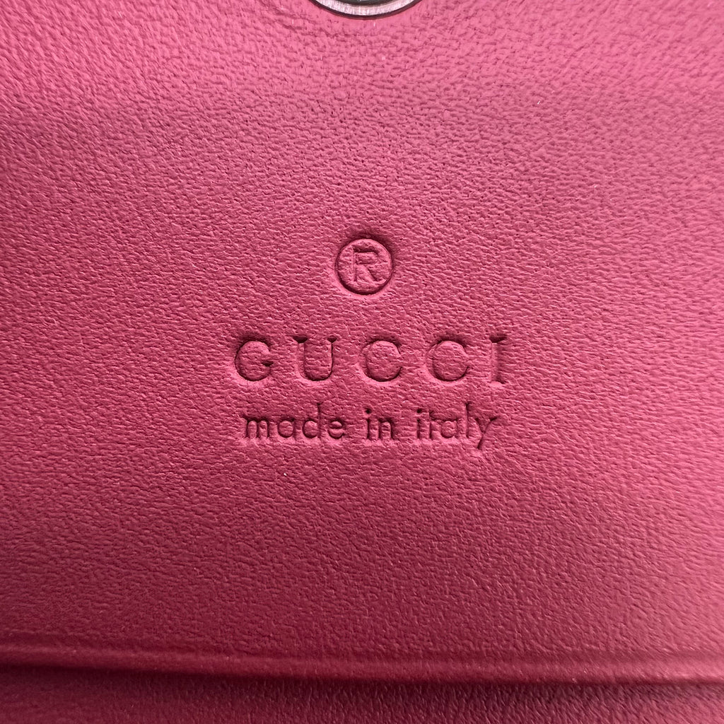 Gucci GG Supreme Monogram Blooms Card Case Wallet in Beige Multicolor Dry Rose (Model 410088) W22558