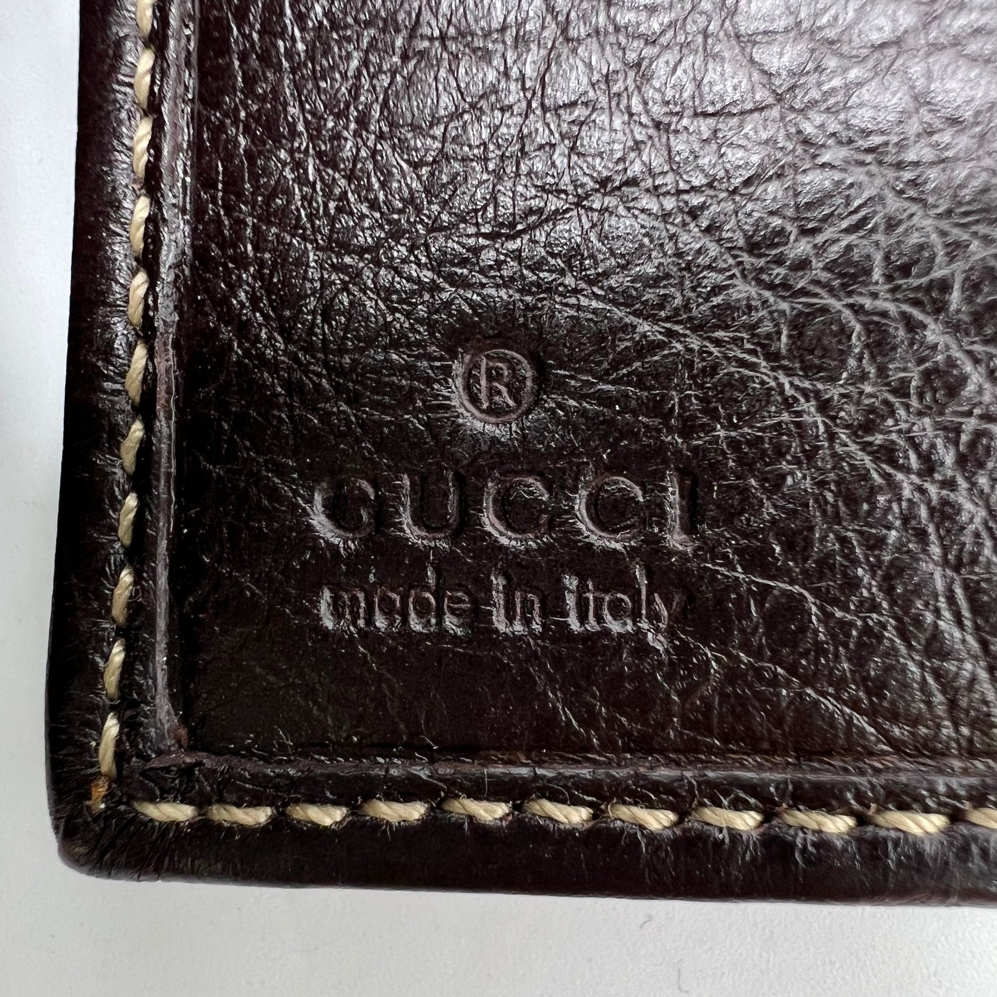GG Plus Monogram Icon Bar Continental Flap Wallet Dark Brown W22548