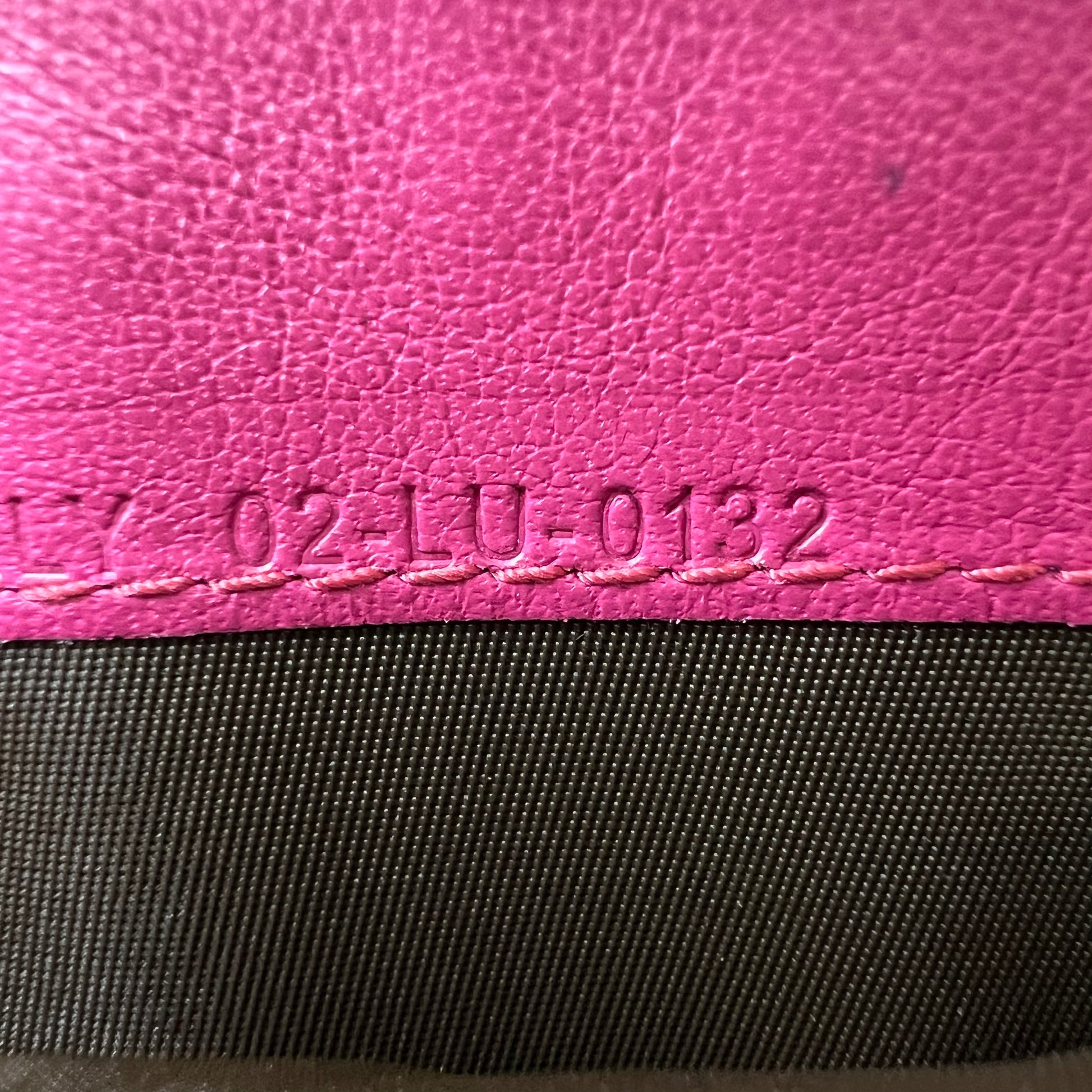 Pink Patent Leather Lady Dior Zip Around Wallet W22481