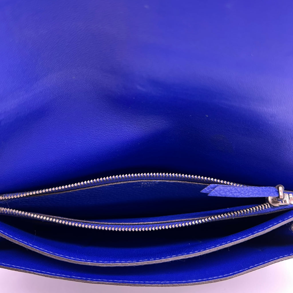 Dogon Duo Navy Calfskin Long Wallet W22523