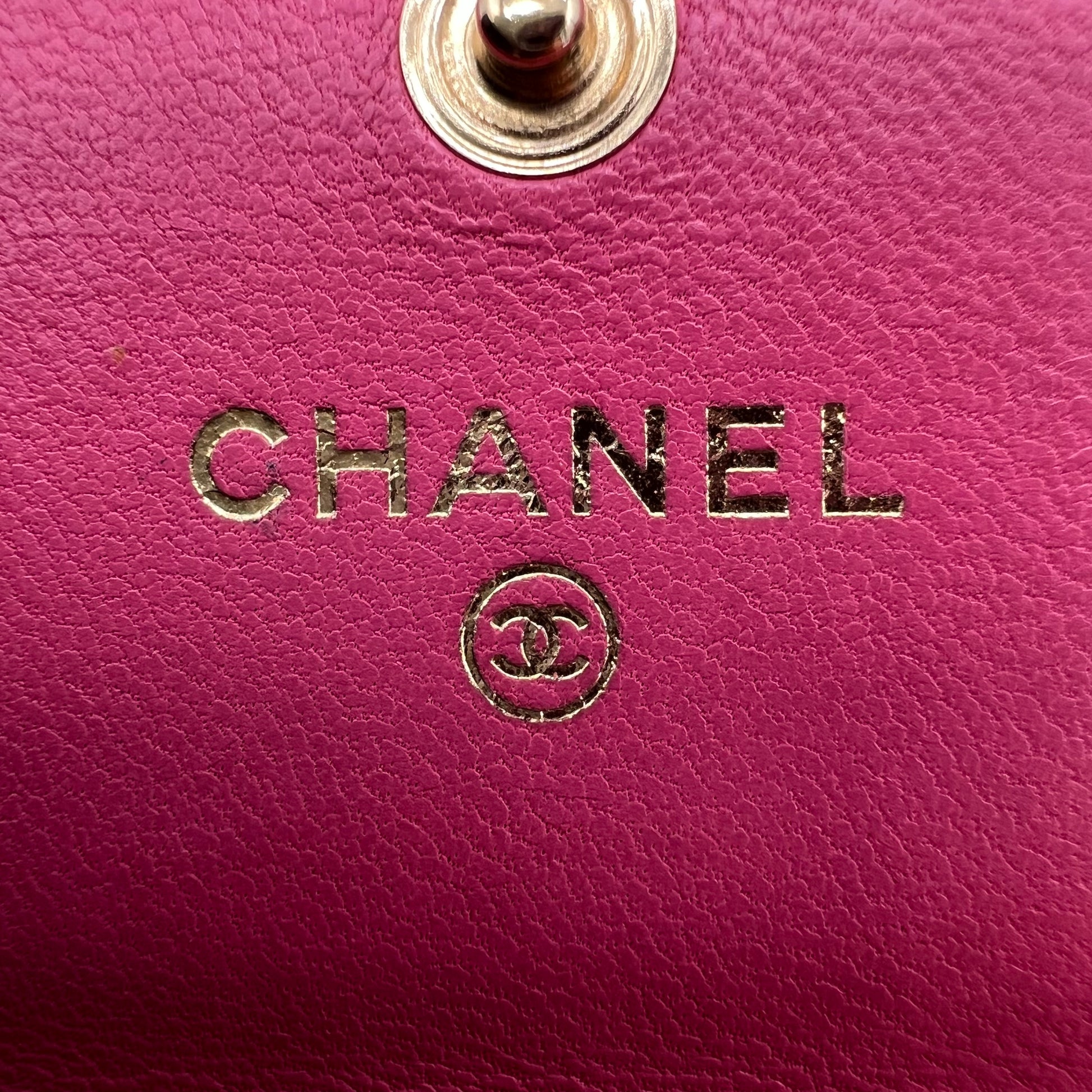 Camellia Long Wallet Pink Leather W22532