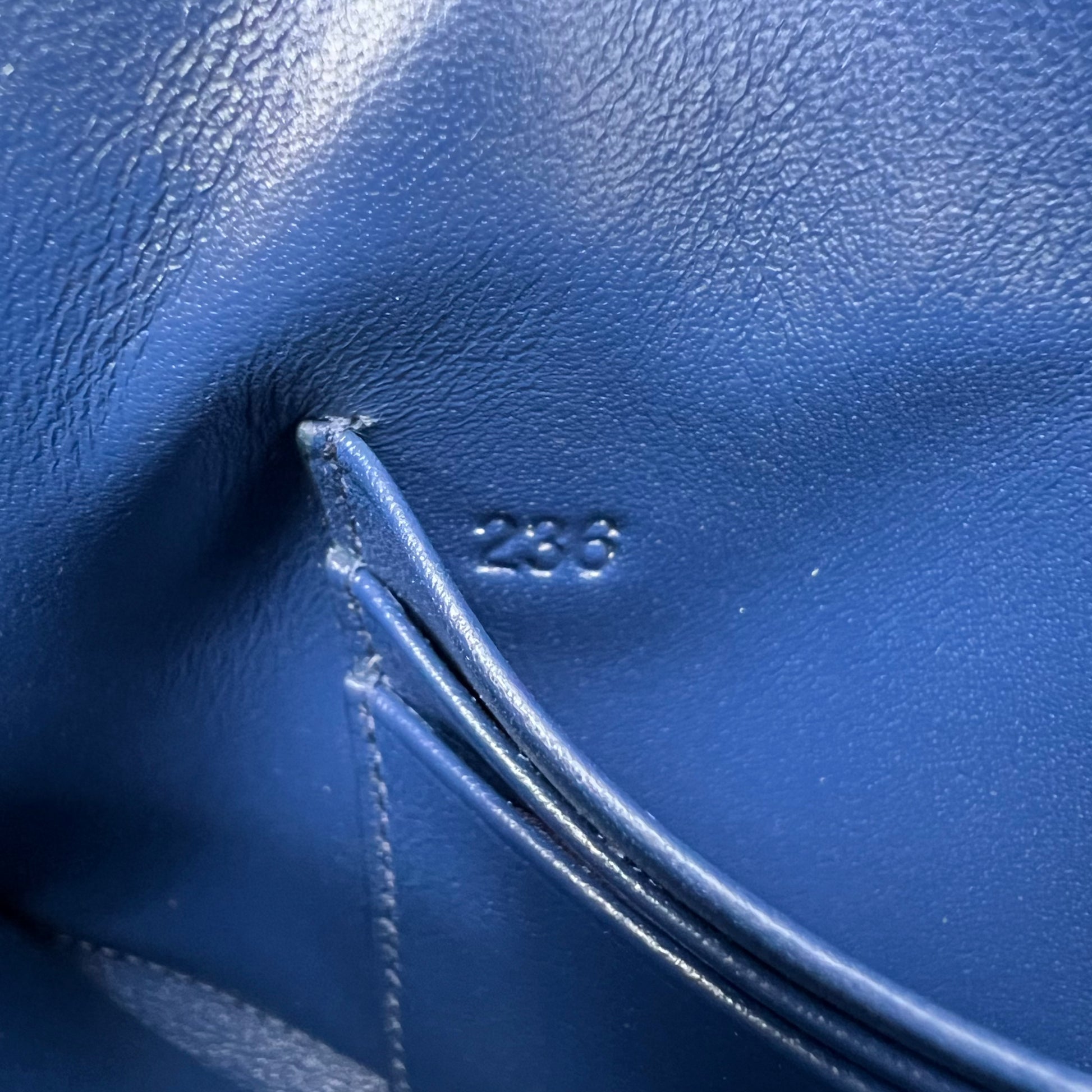 Blue Envelope Style Leather Wallet W22587