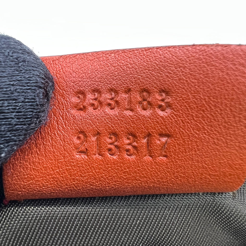 Orange Micro Guccissima Leather Pochette Clefs Key Pouch W22582