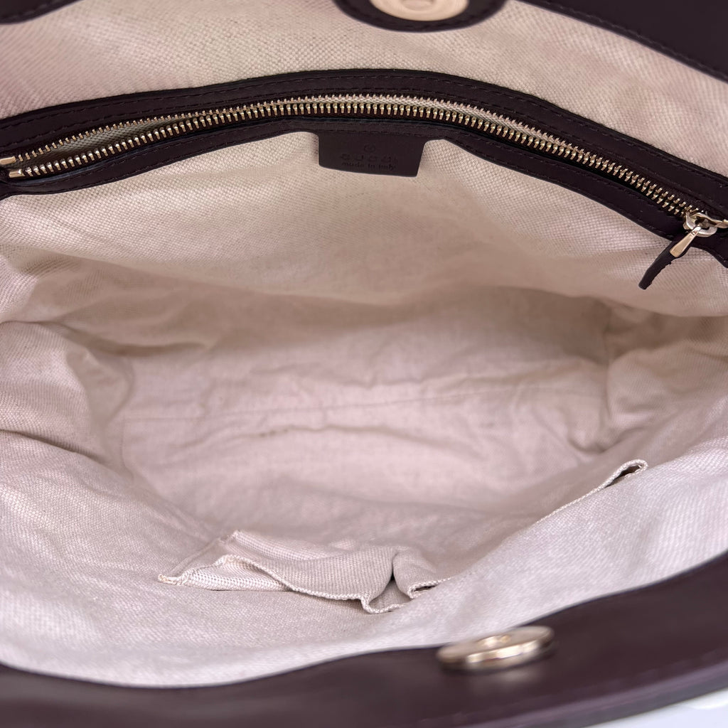 Handbag In Brown Leather B23071