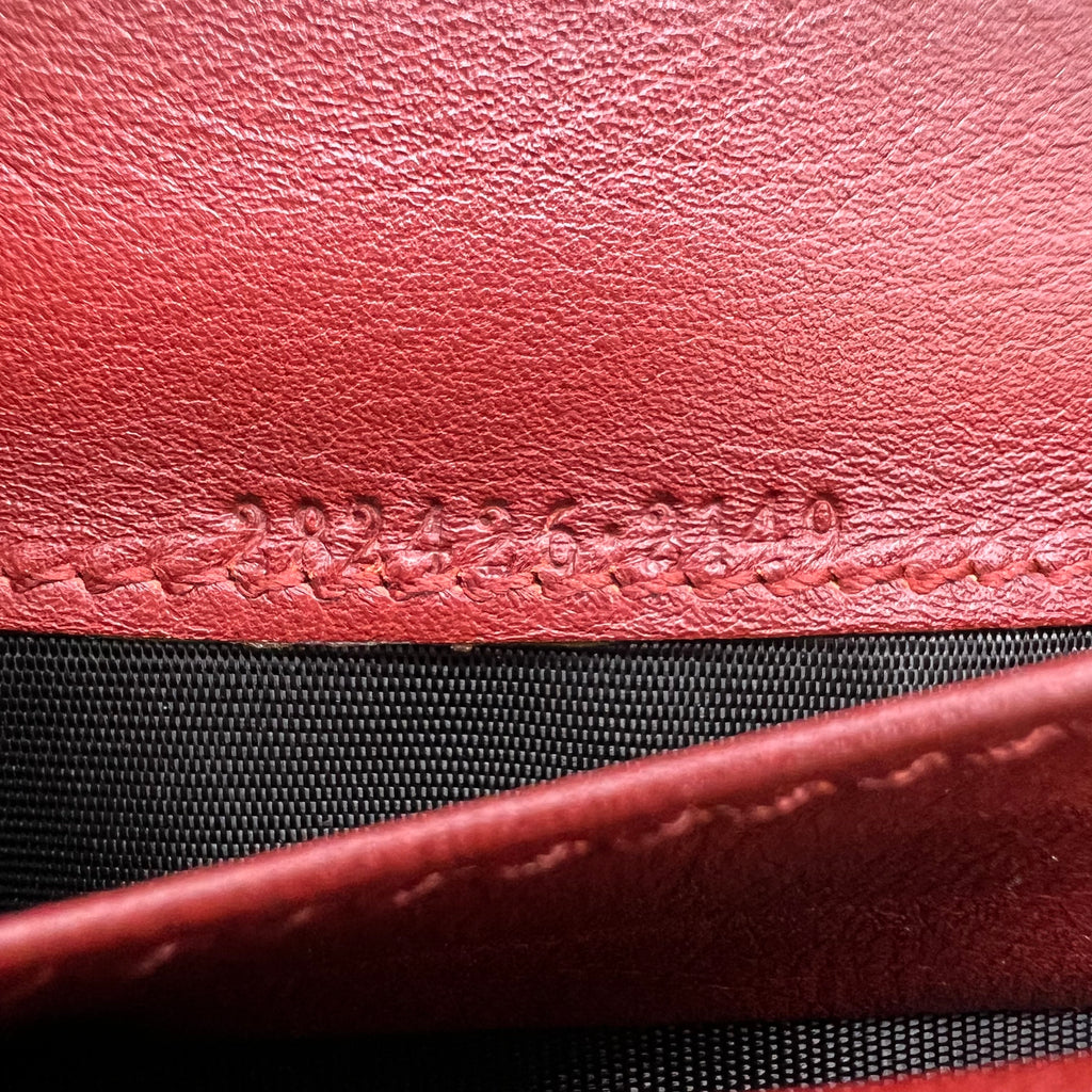 GG Canvas and Leather Trim Sukey Continental Wallet W22616