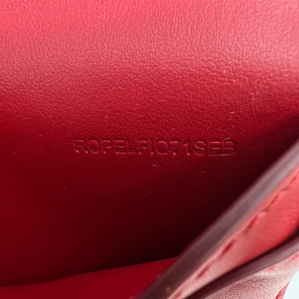 Red Leather Rowe Snap Flap Wallet W22611