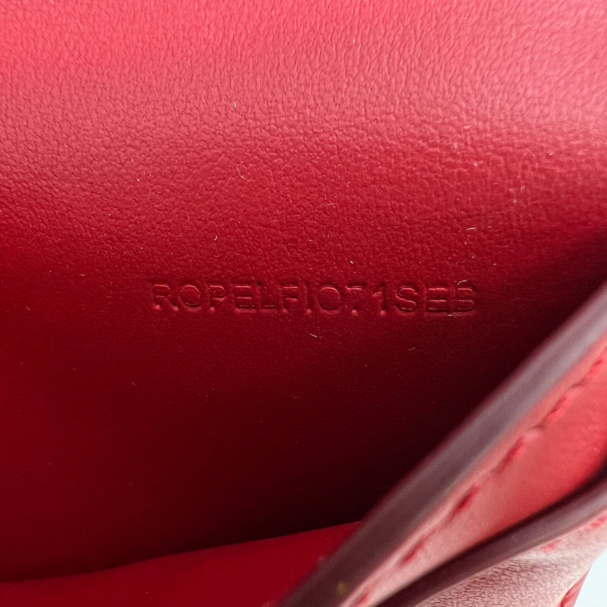 Red Leather Rowe Snap Flap Wallet W22611
