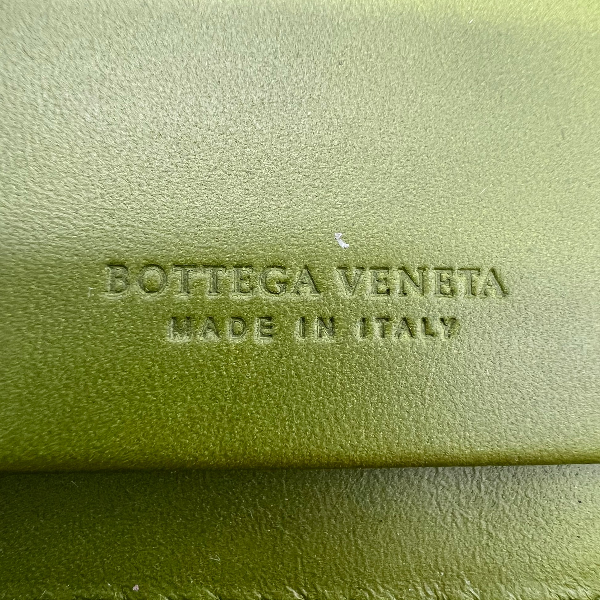 Leather Clutch Men's Green W22664