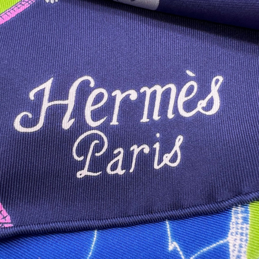 Hermès "L'Instruction du Roy" (The King's Instructions) Silk Maxi Twilly Scarf W22623