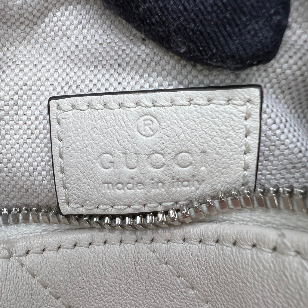 Gucci Calfskin Diagonal Stitched Mini Blondie Barrel Shoulder Bag B23372
