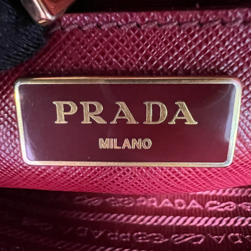 Prada Saffiano Lux Medium Open Promenade Dome Tote B22969
