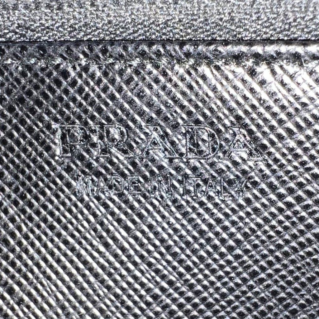 Prada Saffiano Travel Porter Zip-Around Long Wallet Organizer W22675