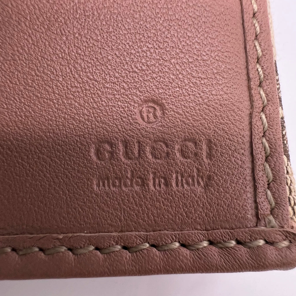 Gucci Ebony GG Canvas Mayfair Continental Wallet W22698