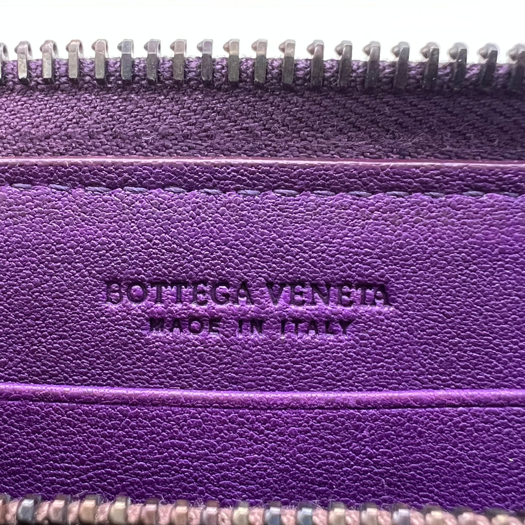 Bottega Veneta Intrecciato Nappa Zip-Around Long Wallet W22715