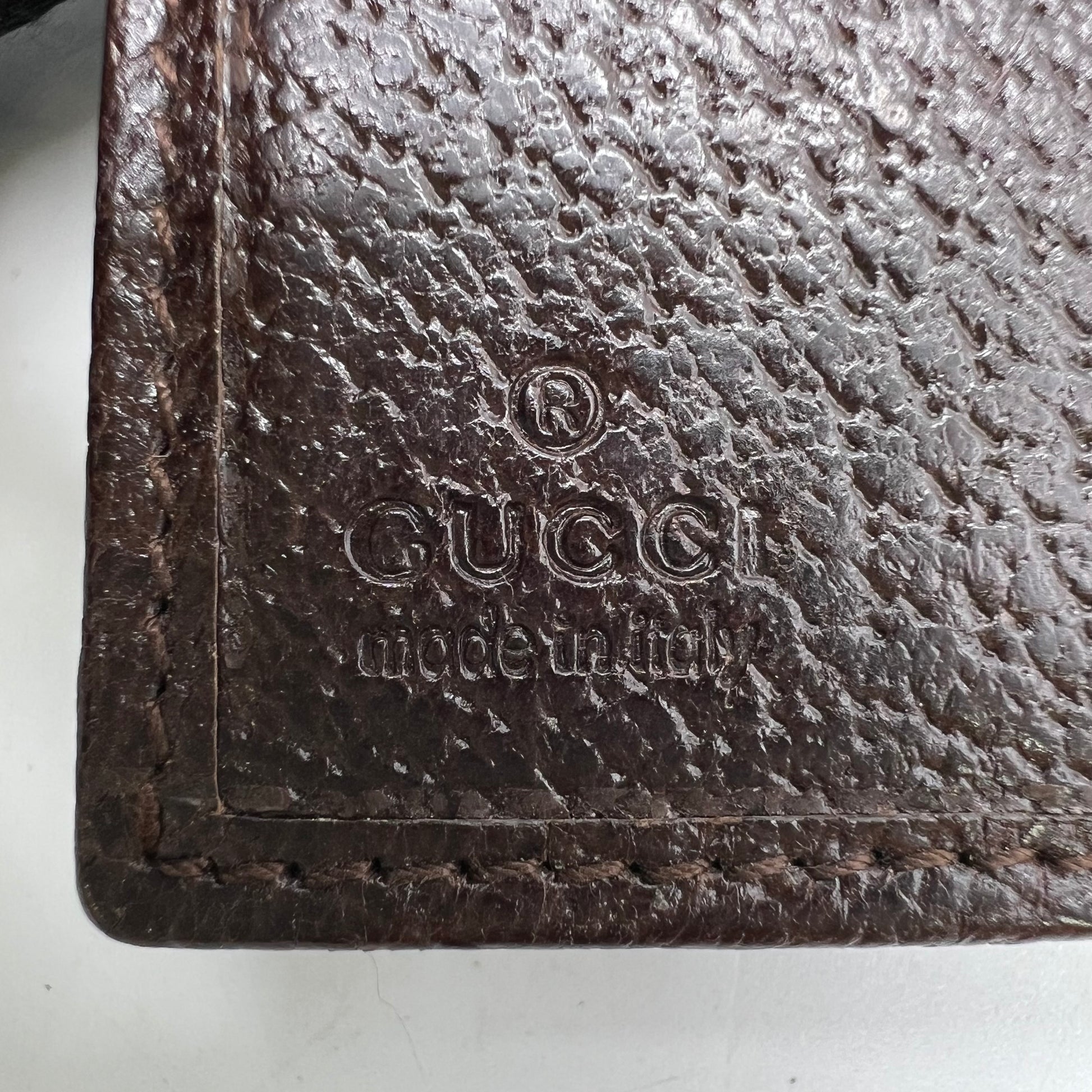 GG Canvas Beige Dark Brown Bifold Wallet W22650