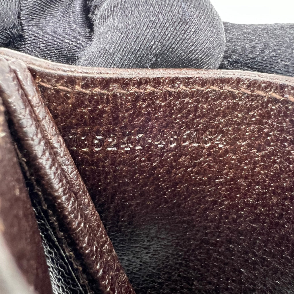 GG Canvas Beige Dark Brown Bifold Wallet W22650