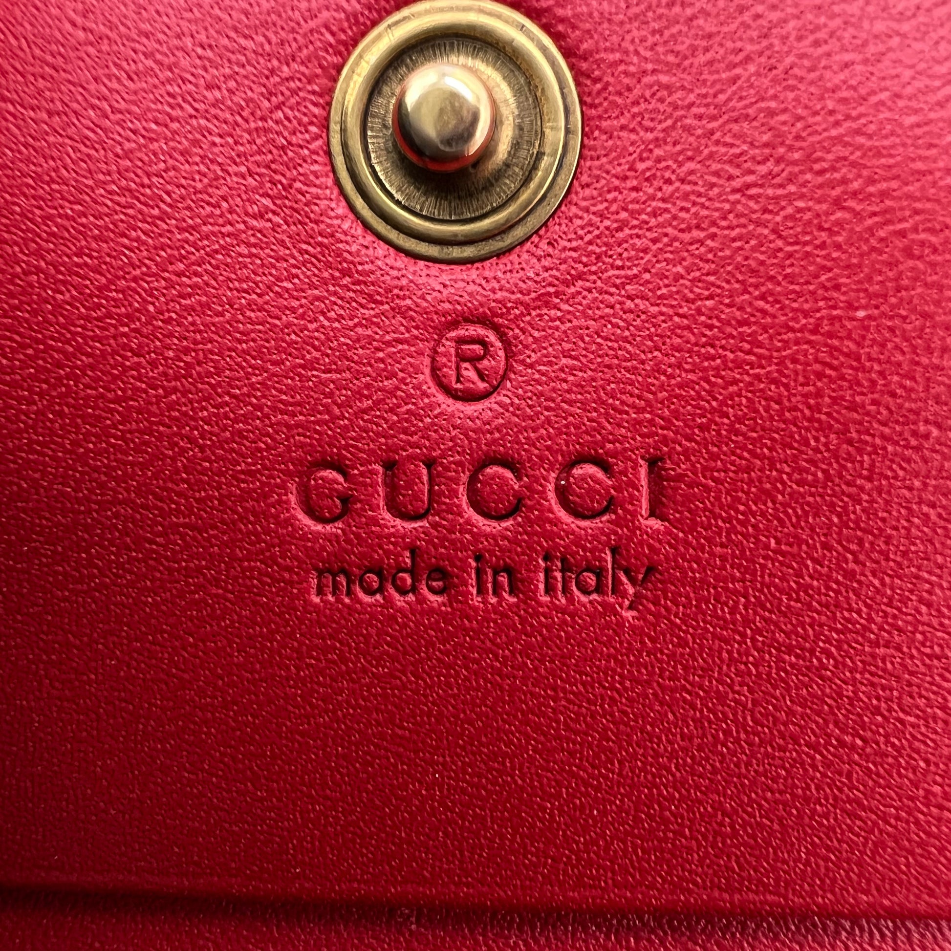 Gucci GG Supreme Cherry Card Case Wallet W22619