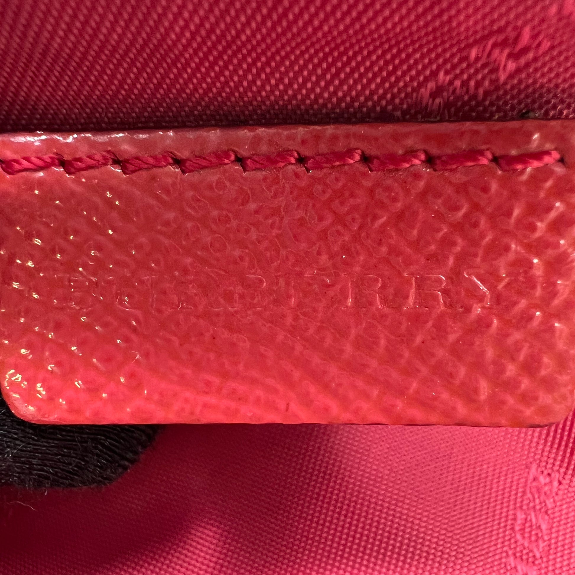 Burberry Grained Patent Leather Tassel Crossbody Bag B23312