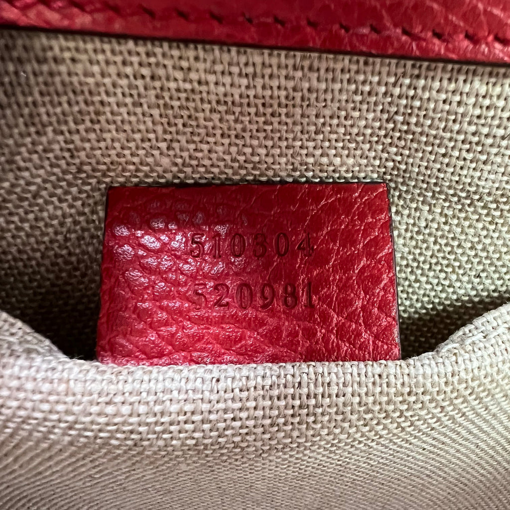 Gucci Dollar Calfskin Small Interlocking G Top Handle Bag B23382