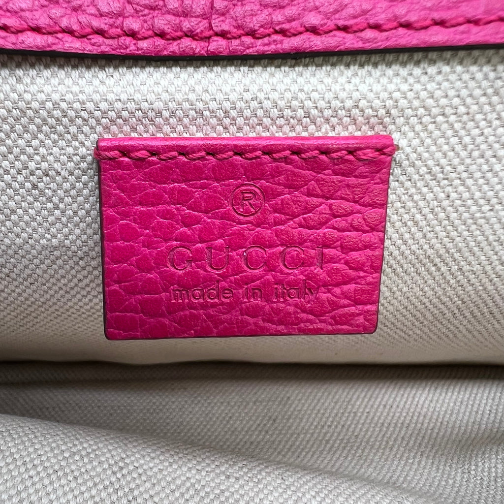 Gucci Dollar Calfskin Crystal Small Dionysus Shoulder Bag B23436