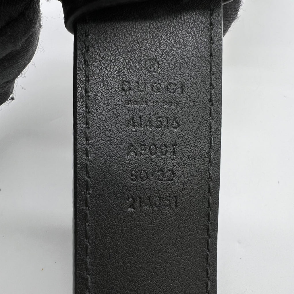 Gucci Leather Belt with Double G Buckle W22736