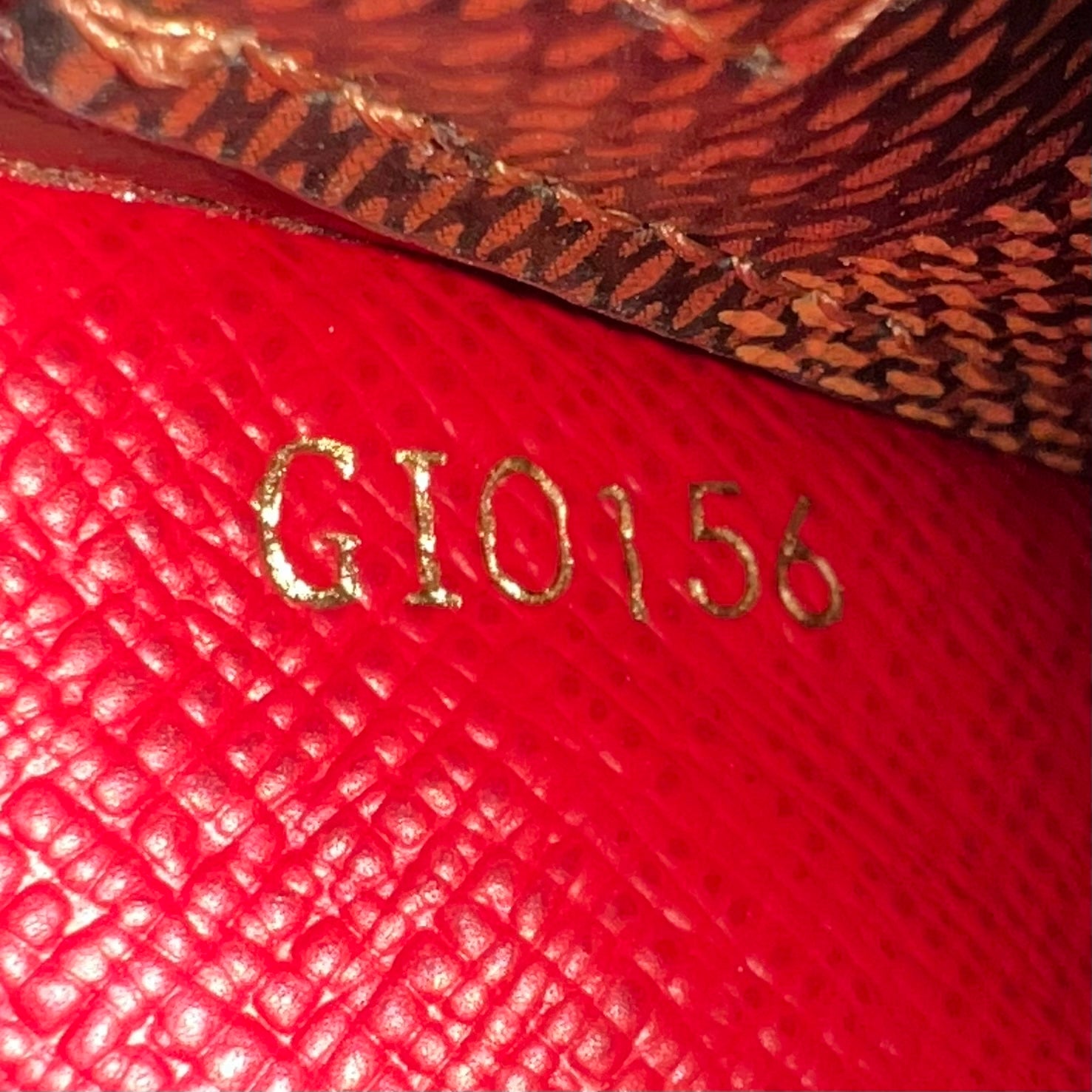 Damier Canvas Rouge Josephine Wallet W22713