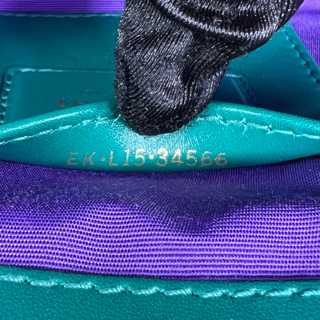 Emerald Green Leather Medium Serpenti Forever Shoulder Bag B23457
