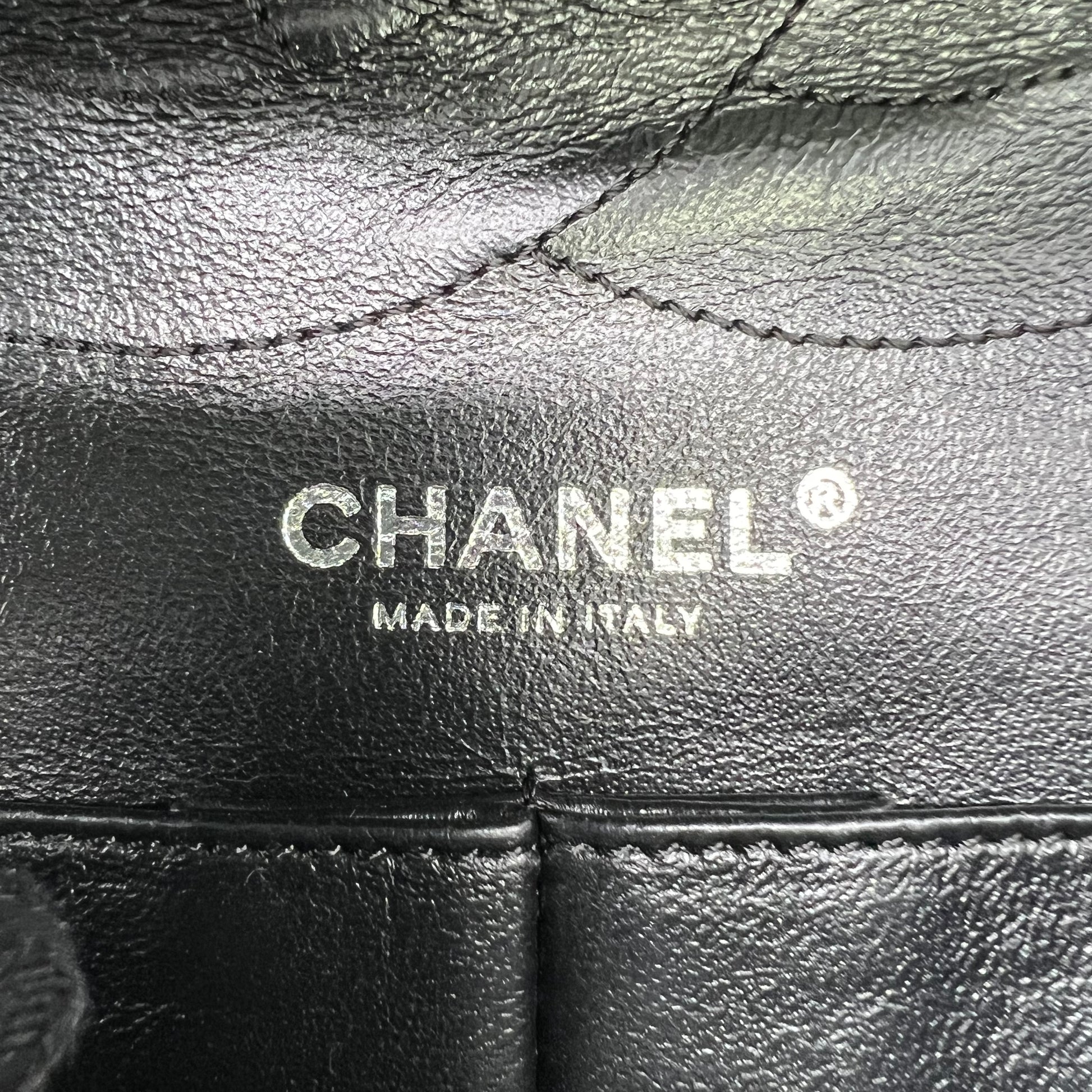 Black 2.55 Reissue Quilted Crinkled Calfskin Leather 226 Flap Bag B23451