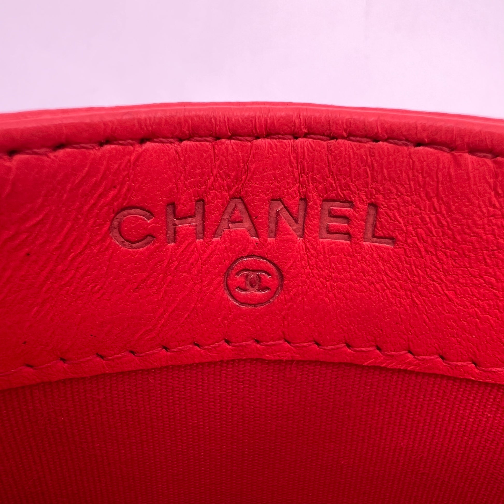 Chanel Camellia Embossed Classic Card Holder W22789