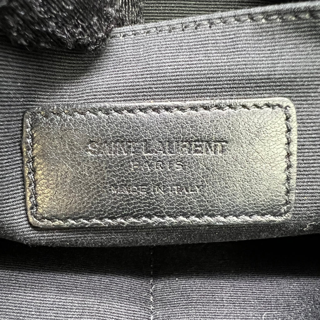 Saint Laurent Tablet Holder in Crocodile-Embossed Matte Leather W22768