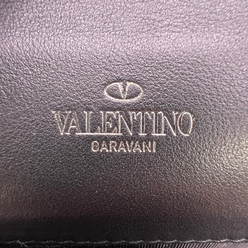 Valentino Garavani Leather Camouflage Travel Pouch / Clutch Bag W22757