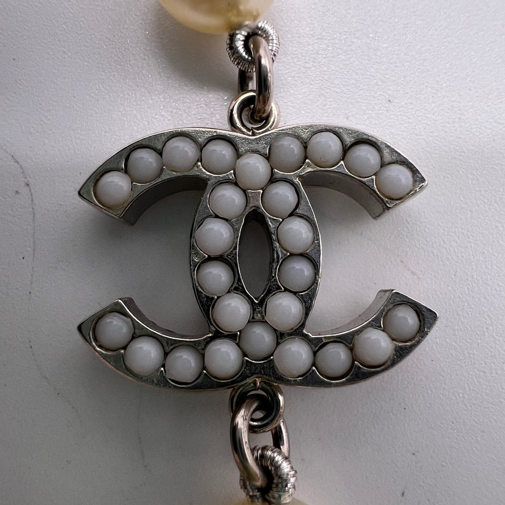 Chanel Faux Sautoir Logo Long Necklace W22836