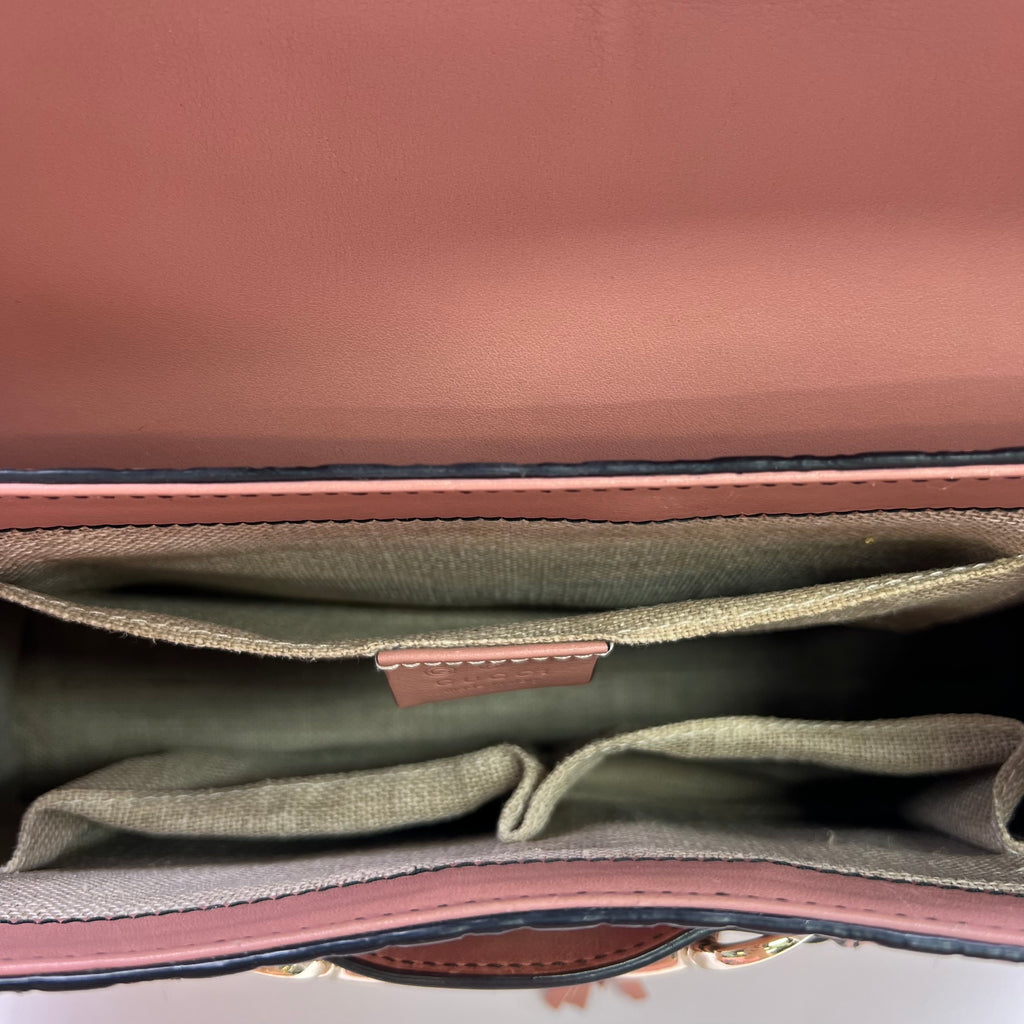 Microguccissima Medium Emily Chain Shoulder Bag Soft Pink B23439