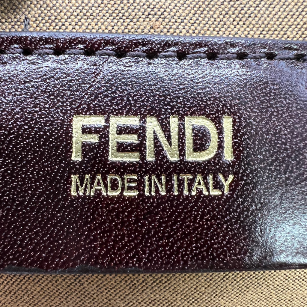 Fendi Zucca Canvas Shoulder Bag B23366