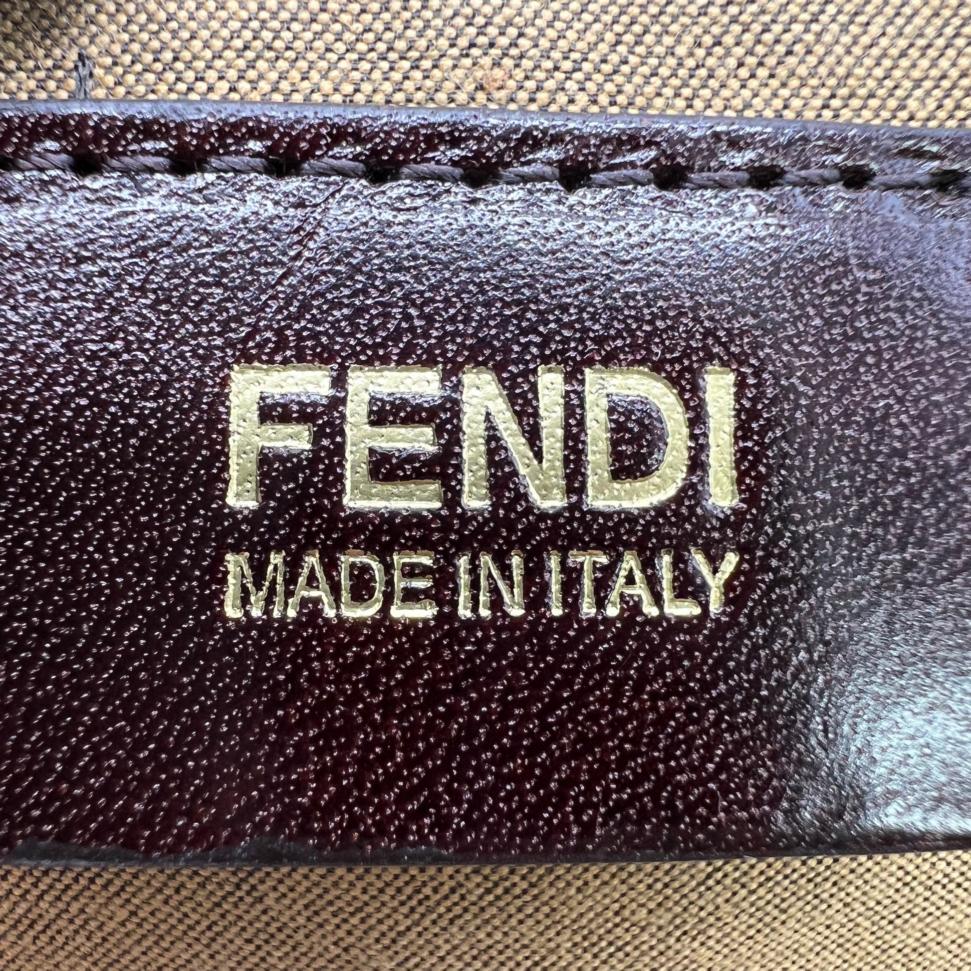 Fendi Zucca Canvas Shoulder Bag B23366