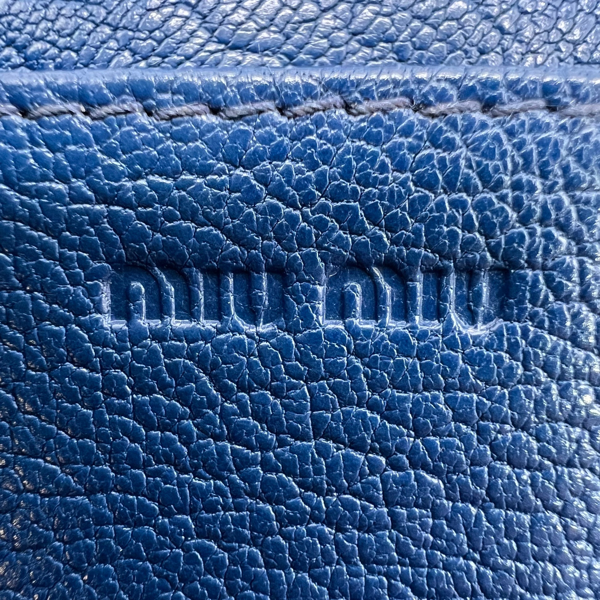 Miu Miu Studded Leather Long Flap Snap Wallet W22839