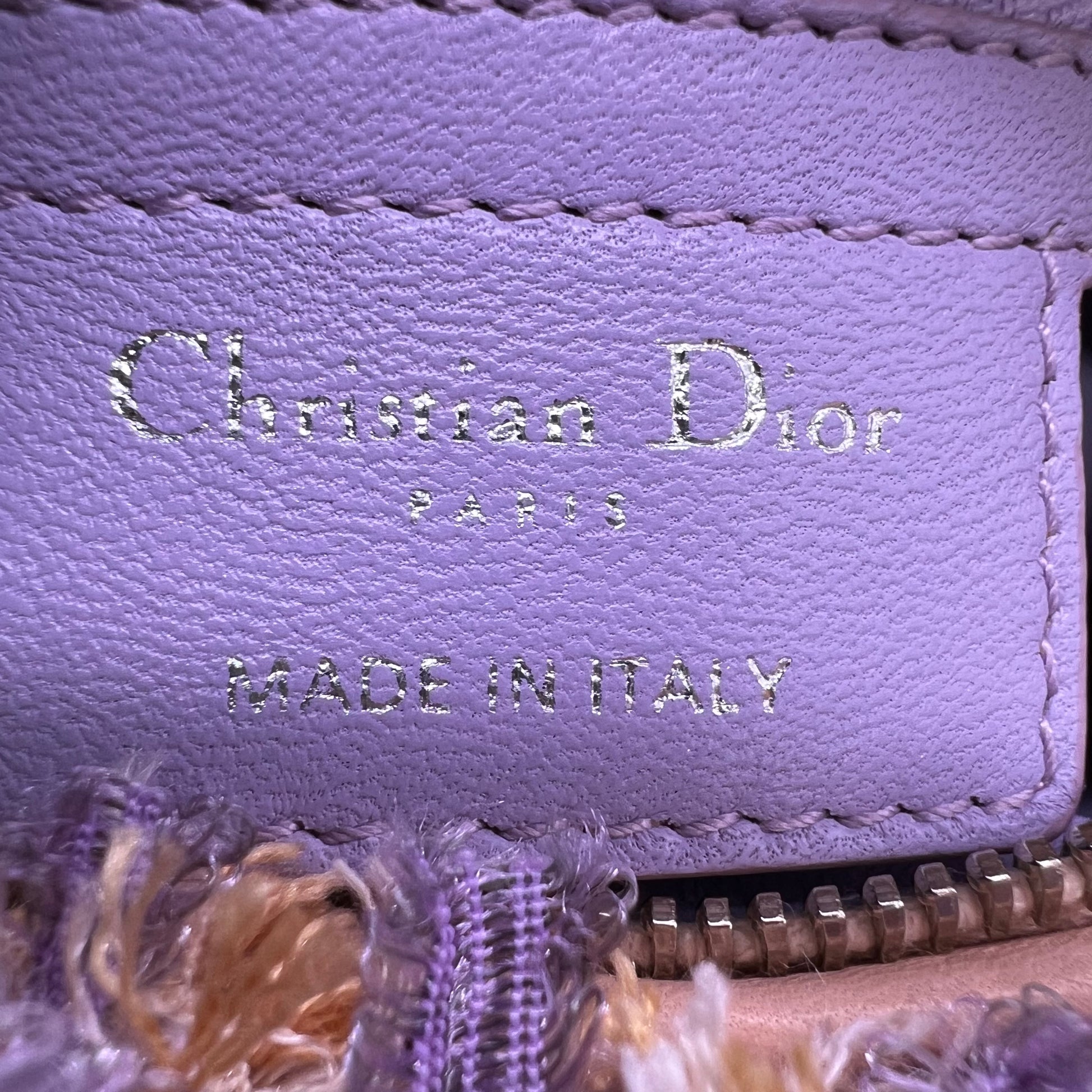 Christian Dior Tweed Cannage Medium Lady Dior Bag B23752