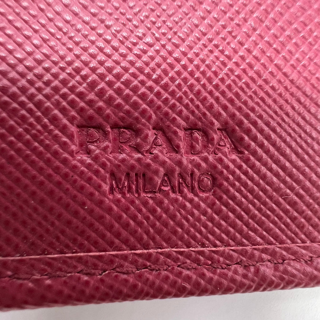 Prada Saffiano Metal Medium Bifold Wallet W22816