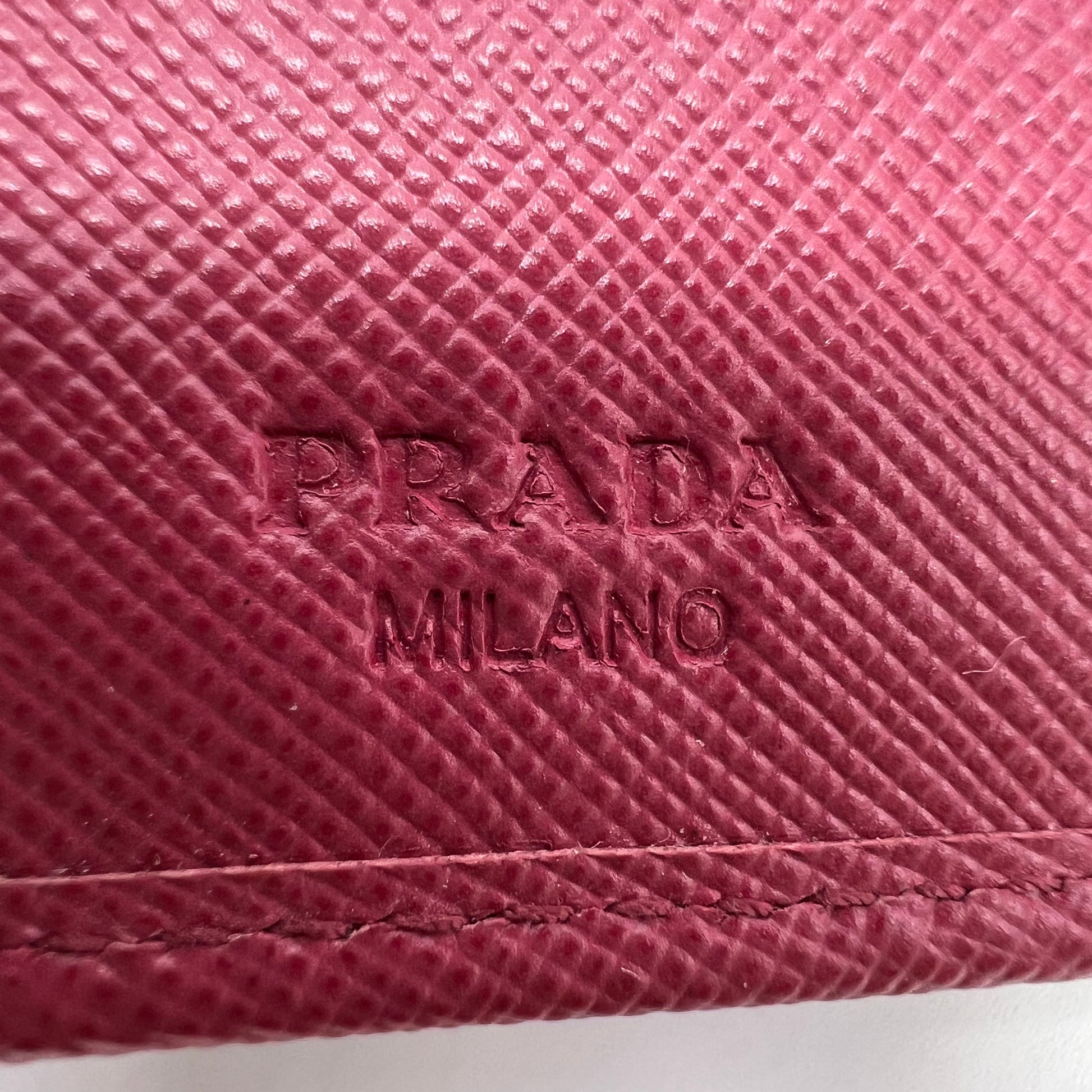 Prada Saffiano Metal Medium Bifold Wallet W22816