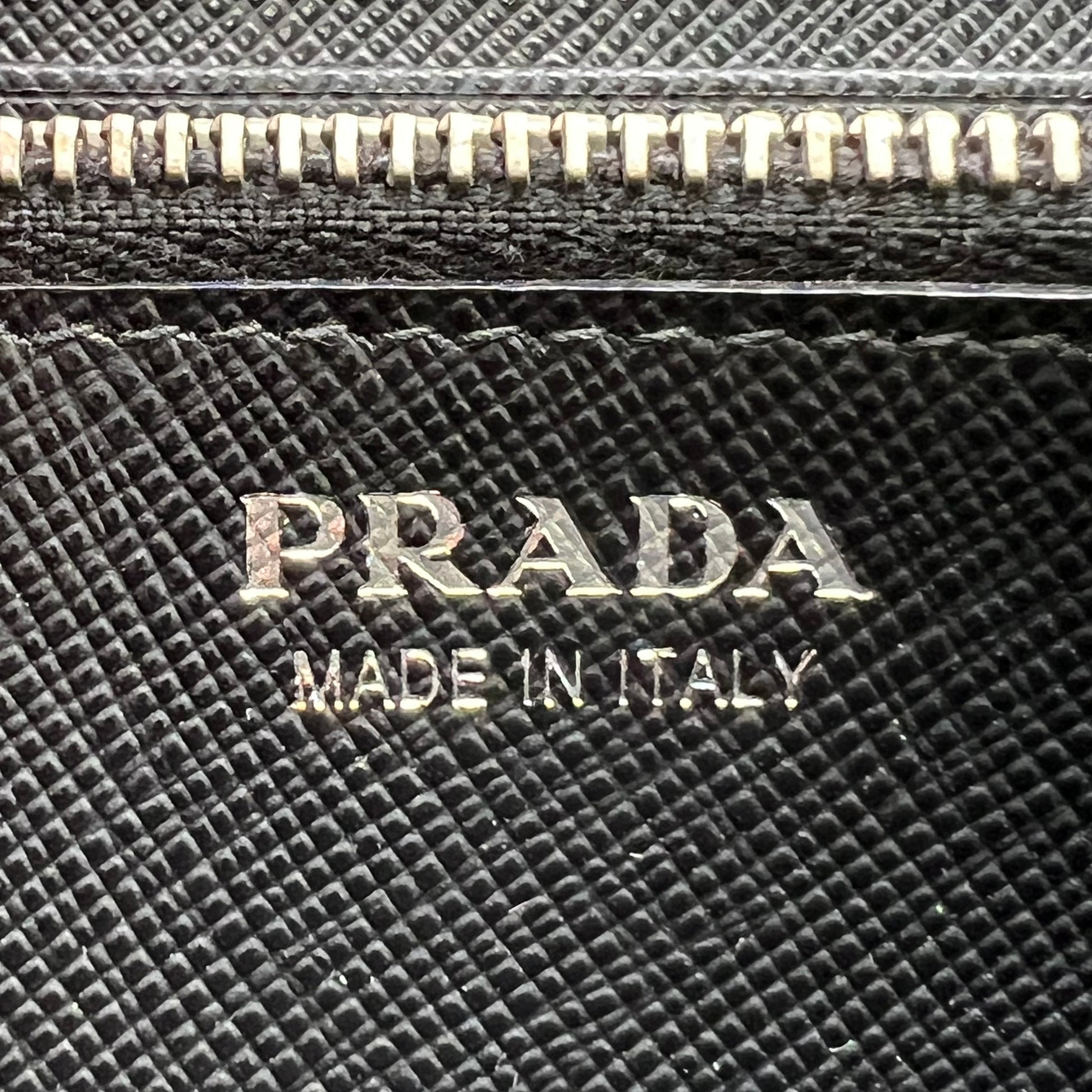Prada Saffiano Metal Bar Continental Flap Wallet W22879