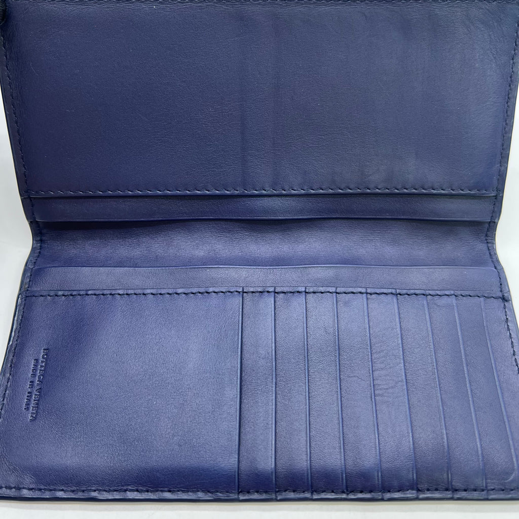 Bottega Veneta Slim Intrecciato Long Wallet W22707