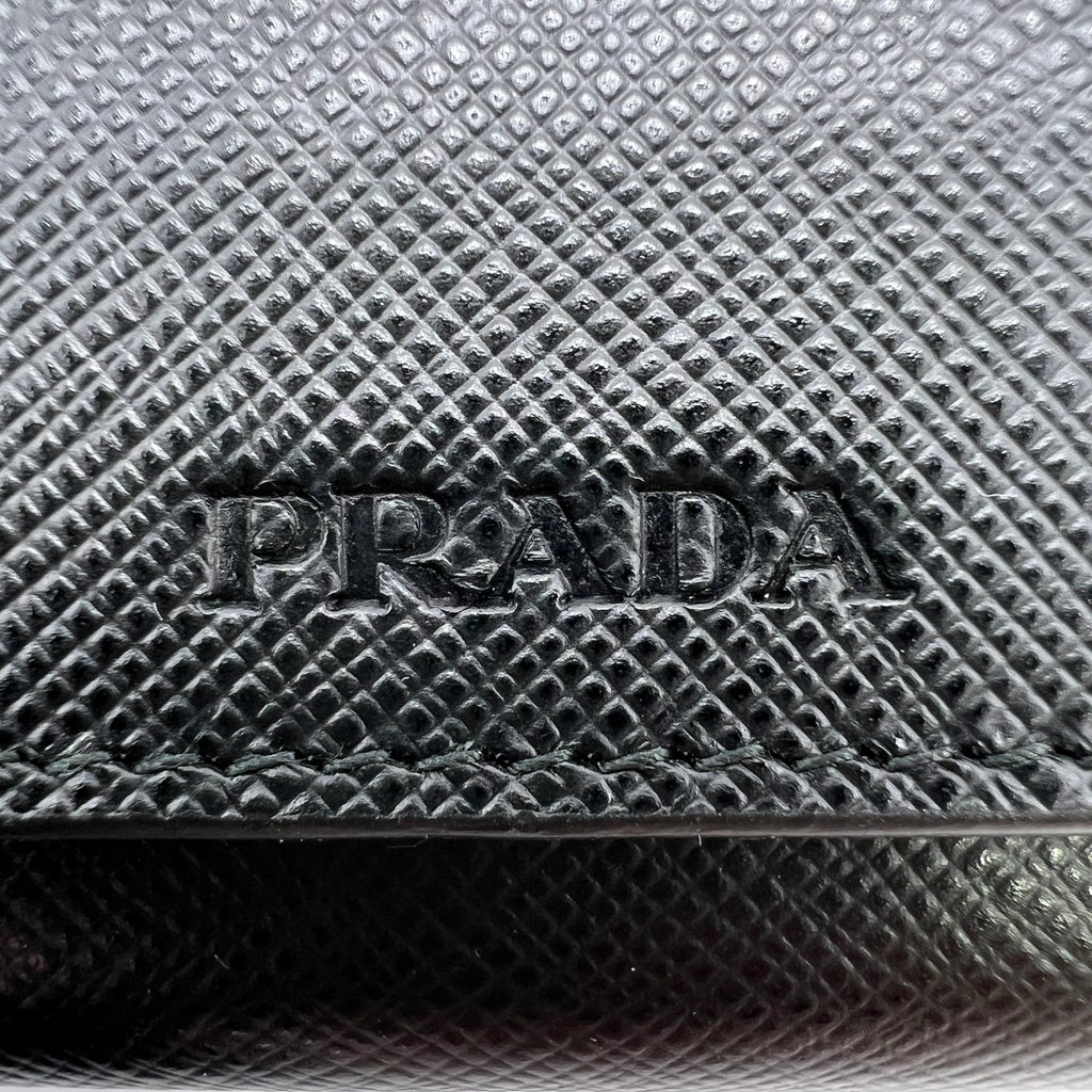 Prada Saffiano Metal Bar Continental Wallet W22874